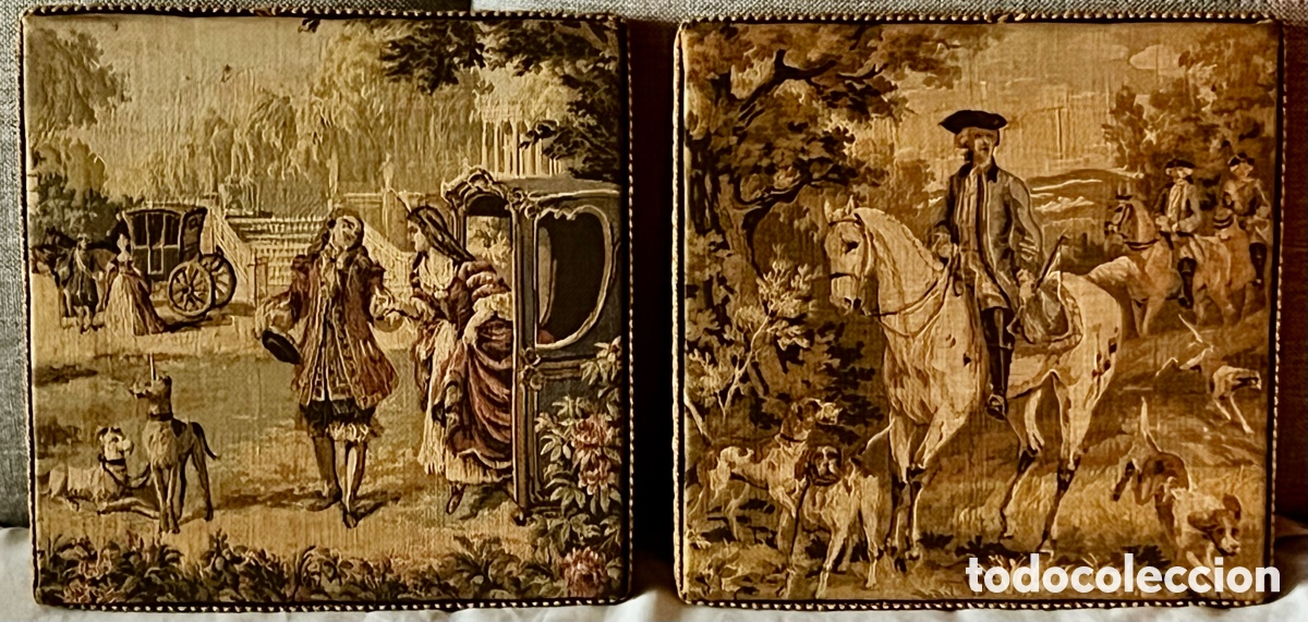 Antig&uuml;edades: Pareja de Gobelinos franceses - Foto 10
