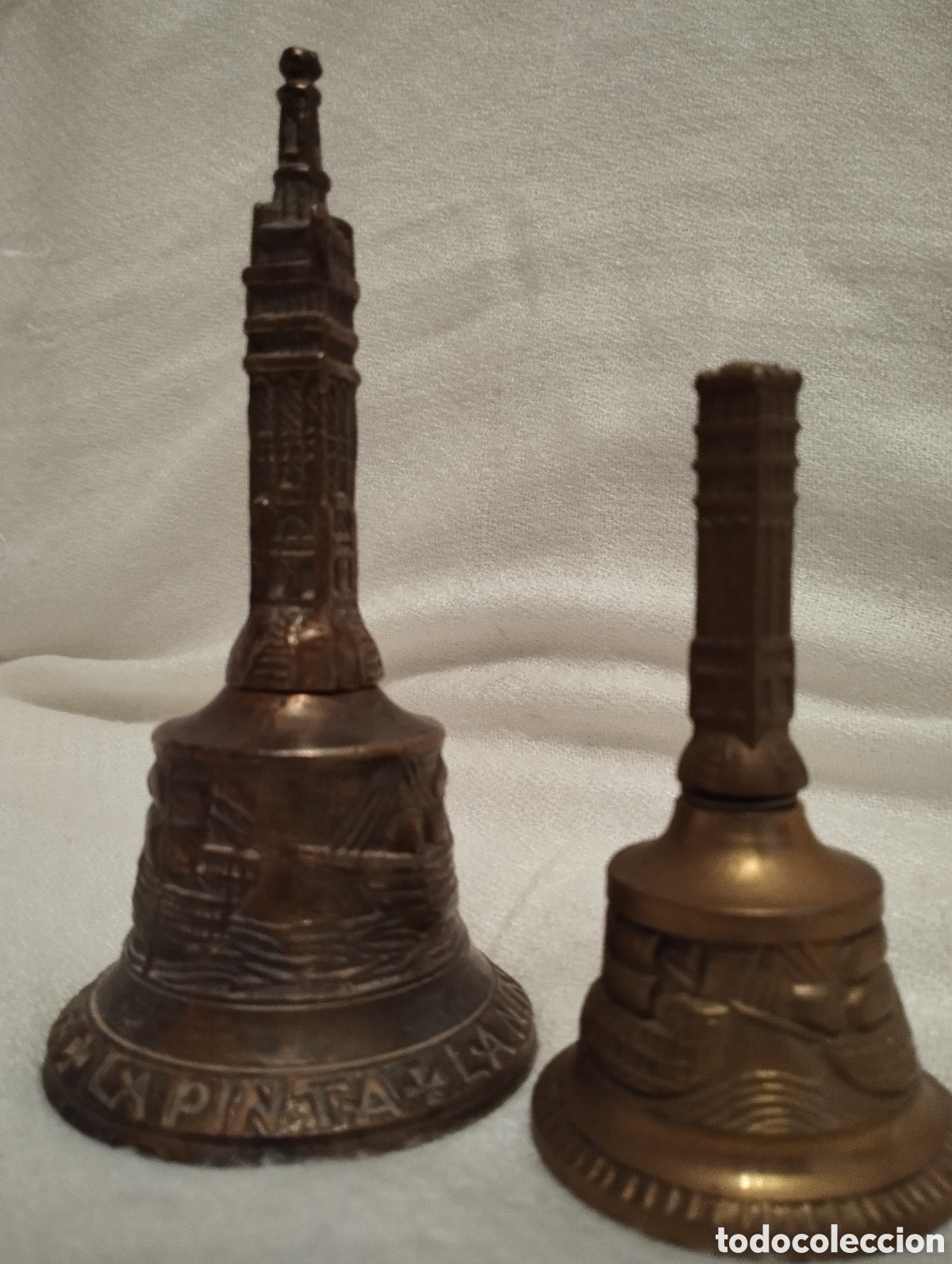 Antig&uuml;edades: Dos Antiguas Campanas Bronce - Foto 2