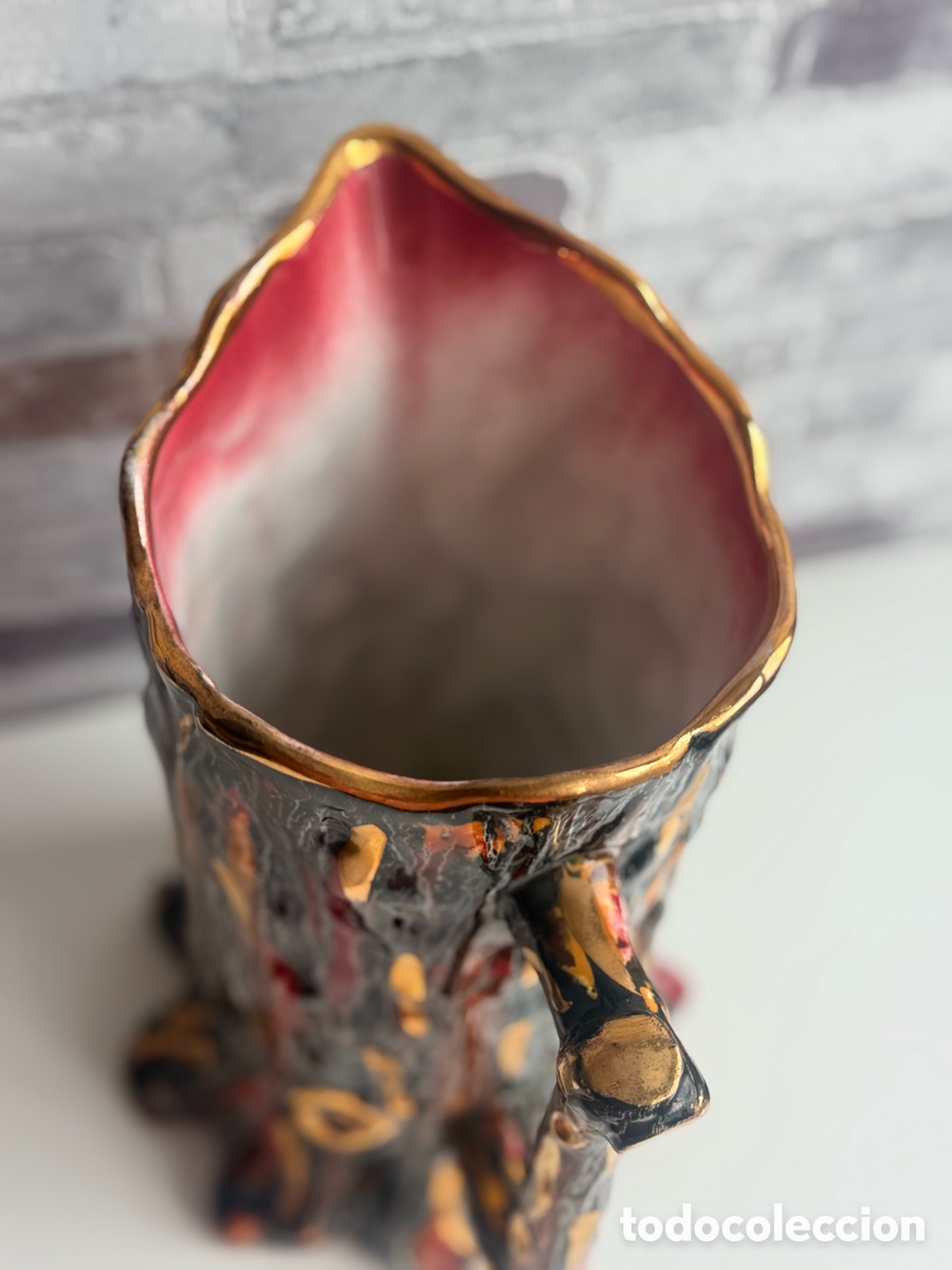 Antig&uuml;edades: Juego de jarra y vasos con forma de arbol - Foto 3