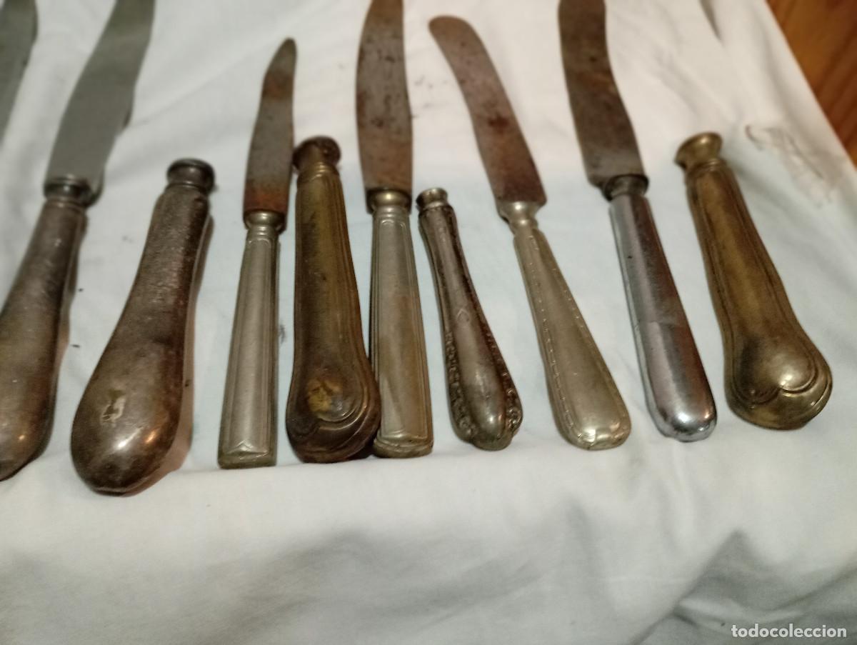 Antig&uuml;edades: lotes de cubiertos de alpaca antiguos - Foto 3