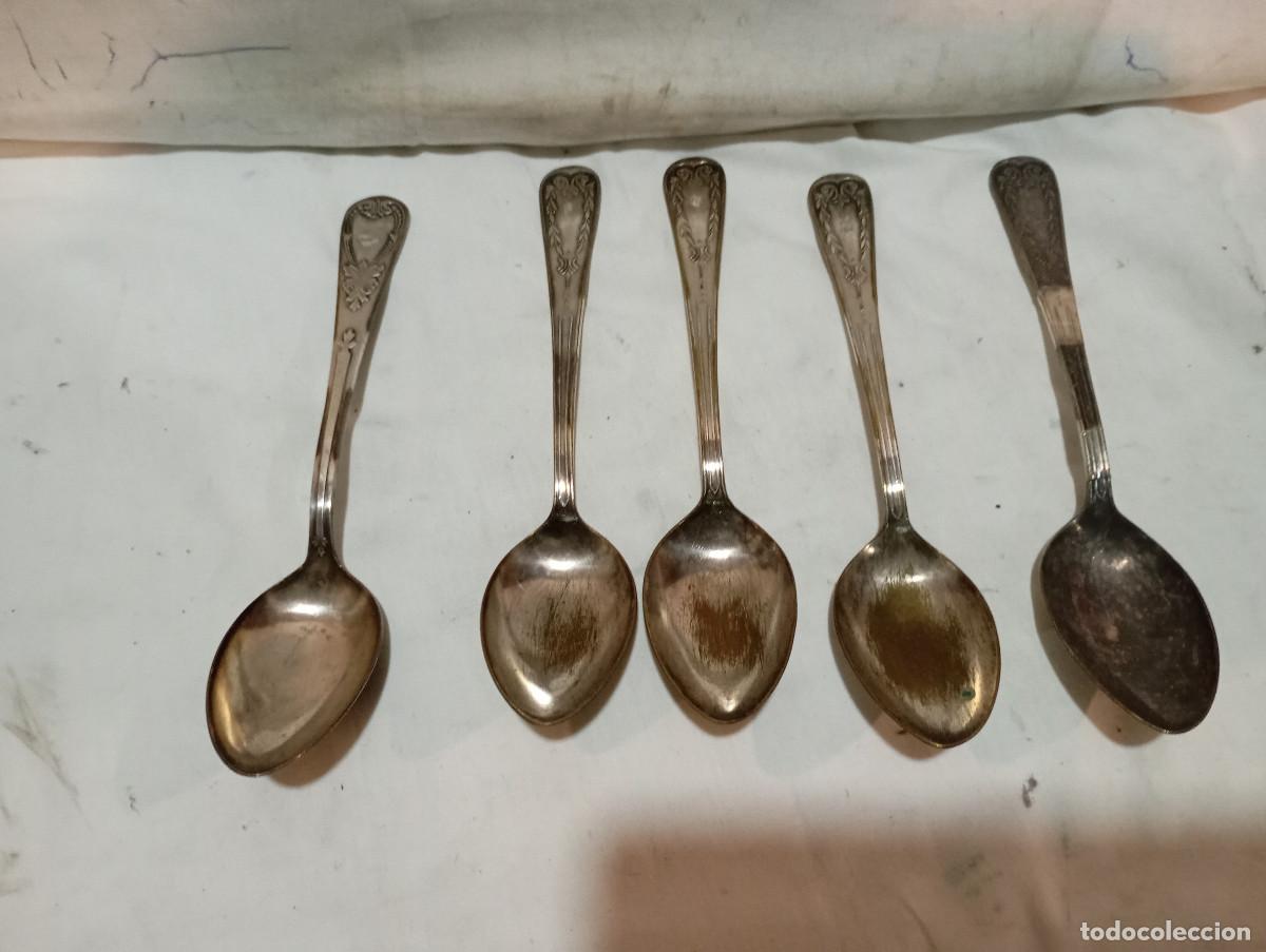 Antig&uuml;edades: lotes de cubiertos de alpaca antiguos - Foto 1