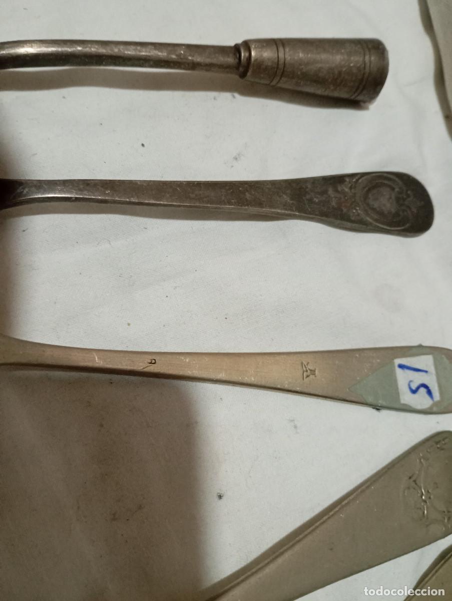 Antig&uuml;edades: lotes de cubiertos de alpaca antiguos - Foto 6