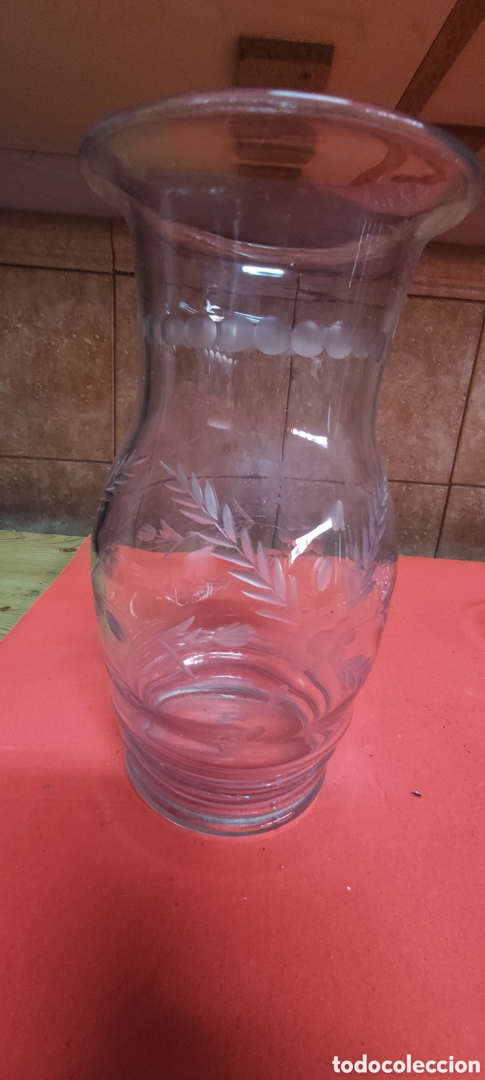 Antig&uuml;edades: Jarron de cristal tallado - Foto 3