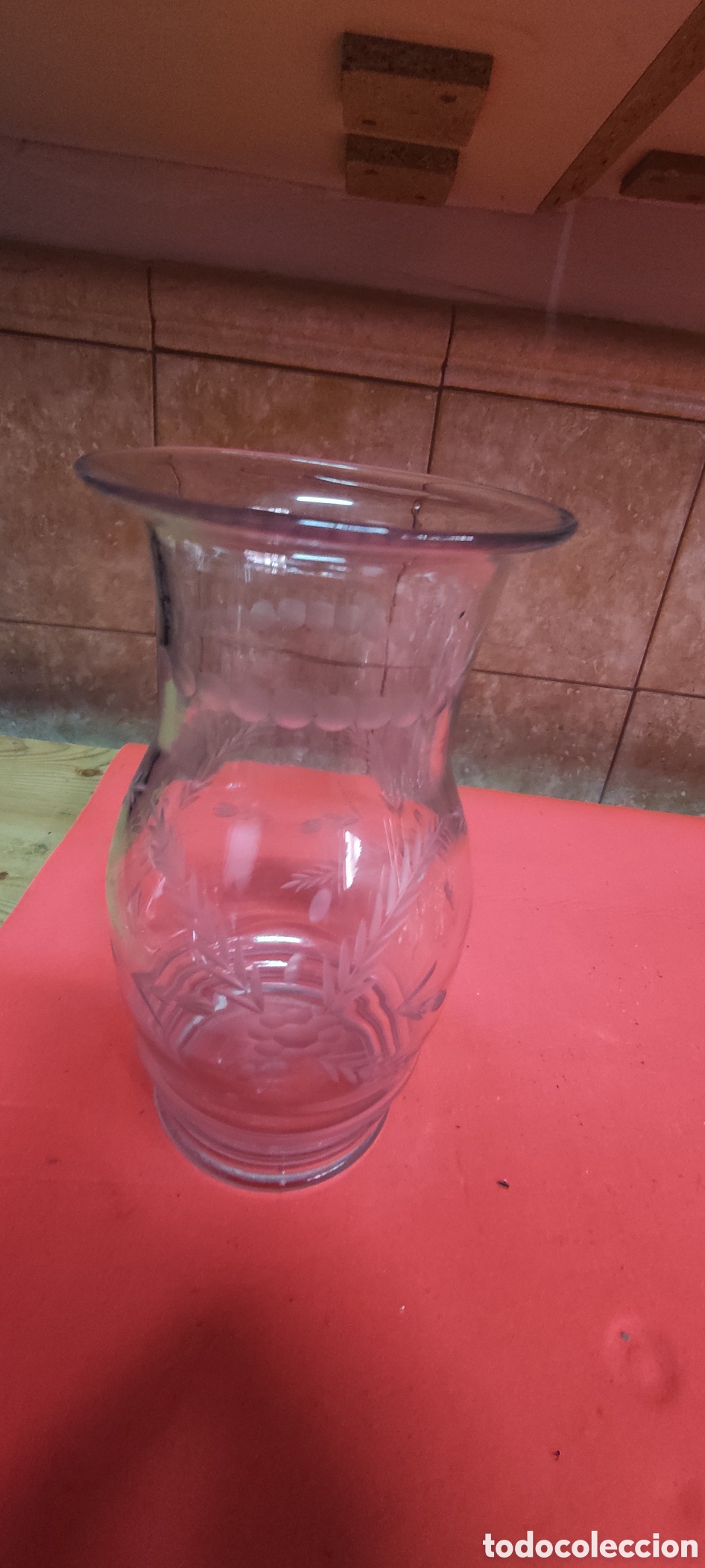 Antig&uuml;edades: Jarron de cristal tallado - Foto 4