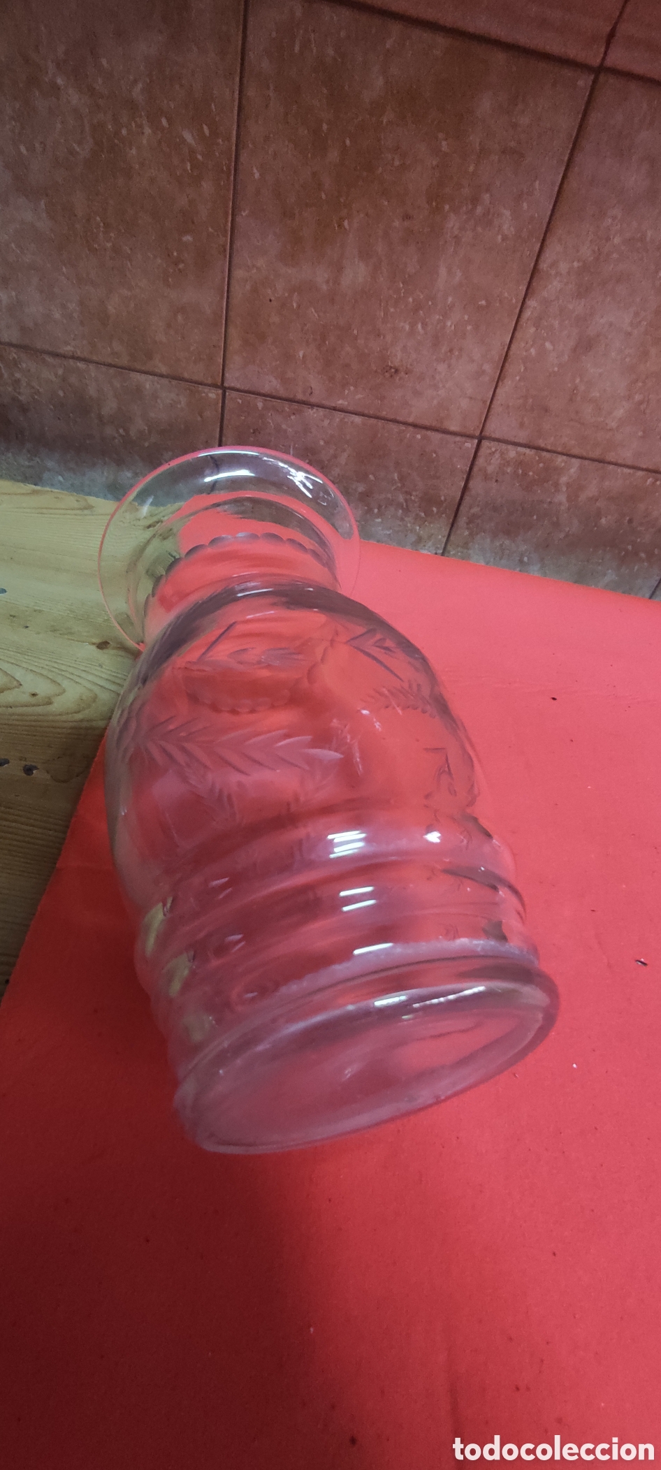 Antig&uuml;edades: Jarron de cristal tallado - Foto 5
