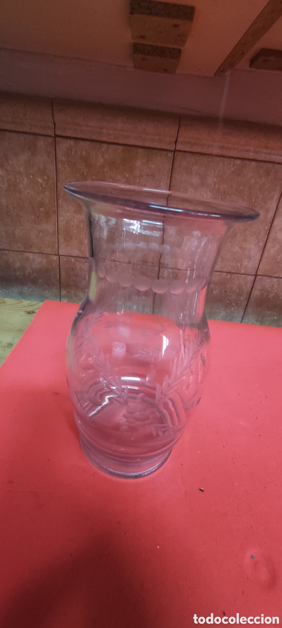Antig&uuml;edades: Jarron de cristal tallado - Foto 6