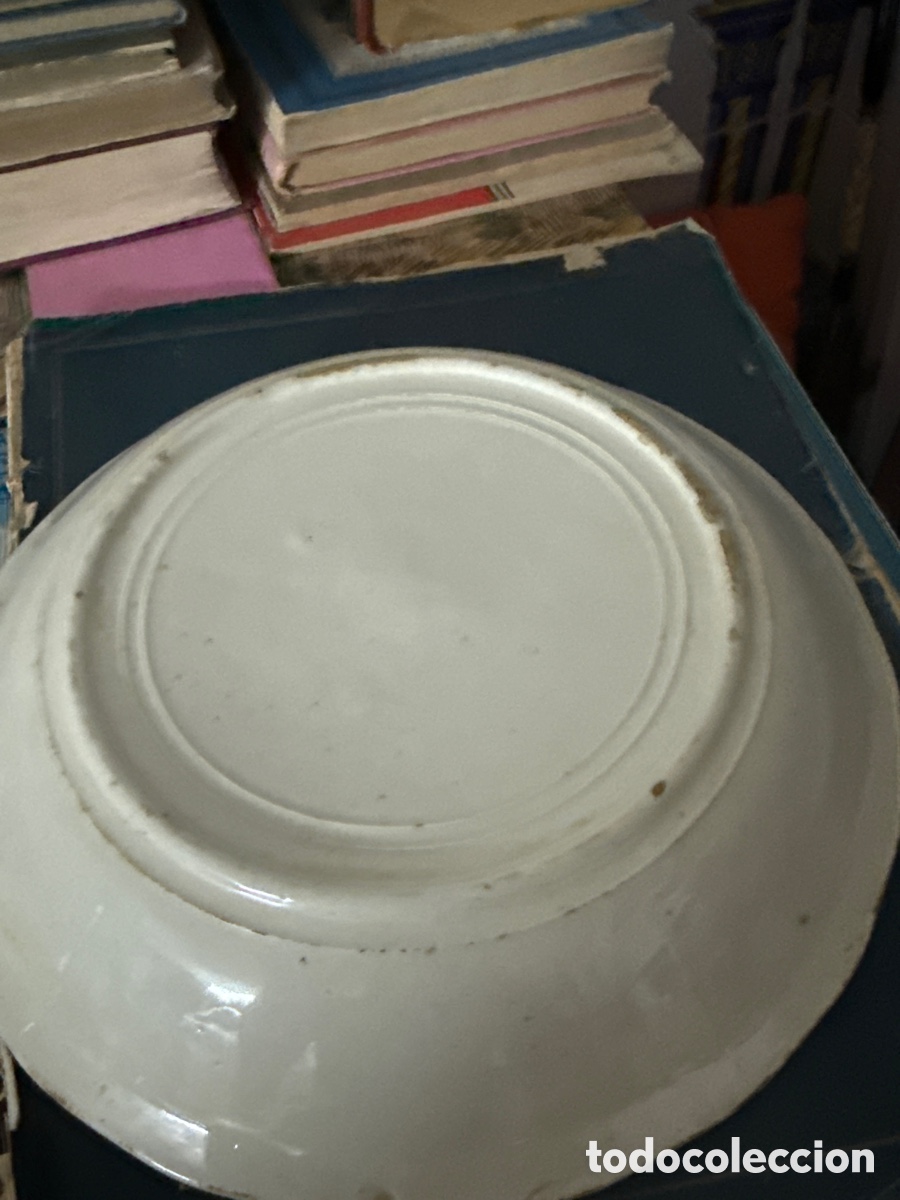 Antig&uuml;edades: Plato de cer&aacute;mica del gallo - Foto 2