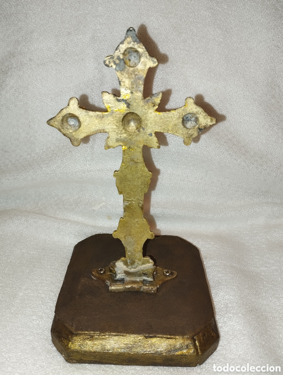 Antig&uuml;edades: Antigua Cruz Bronce. - Foto 9