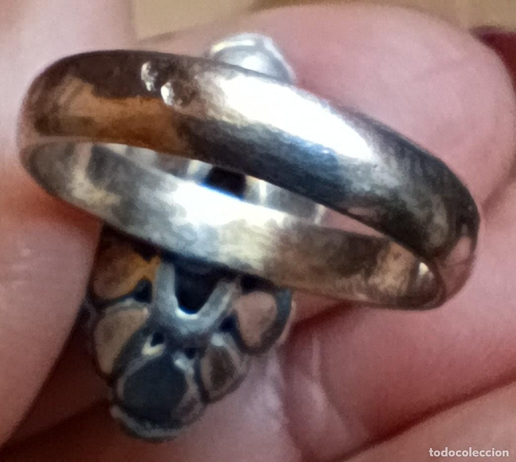 Antig&uuml;edades: Anillo de plata de 1 Ley con marcasitas - Foto 3