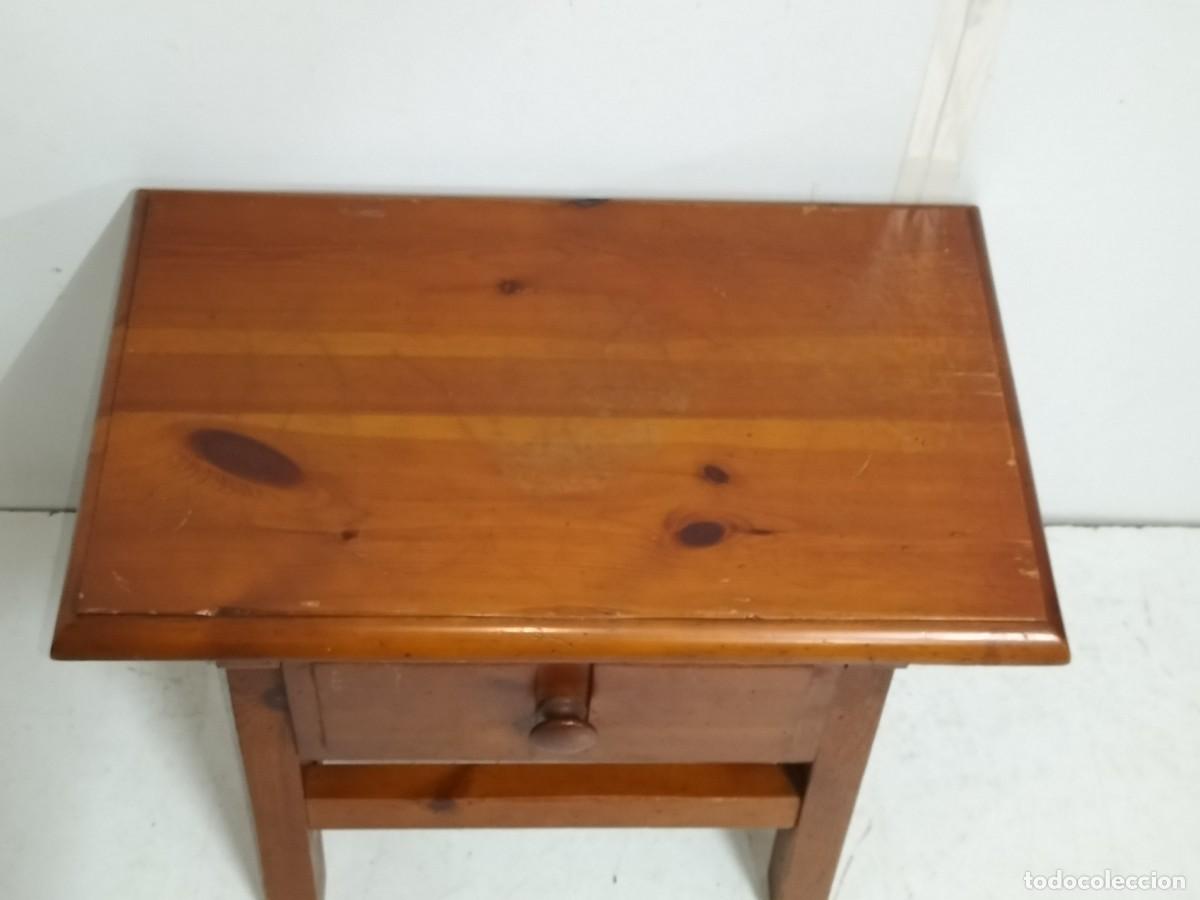 Antig&uuml;edades: Mesa de Centro R&uacute;stica - Mesa Tocinera con Caj&oacute;n - Madera de Pino - Foto 2
