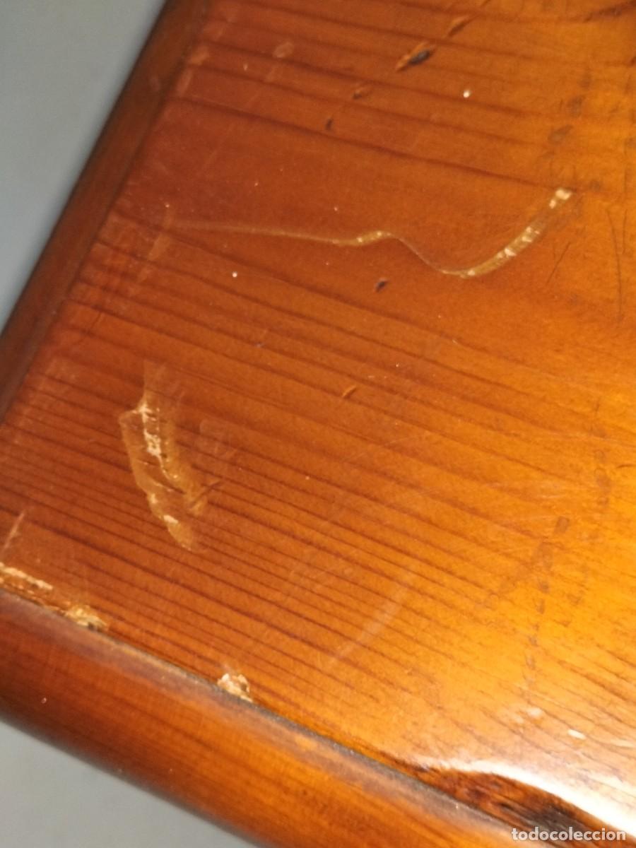 Antig&uuml;edades: Mesa de Centro R&uacute;stica - Mesa Tocinera con Caj&oacute;n - Madera de Pino - Foto 19