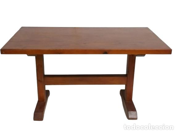 Antig&uuml;edades: Mesa R&uacute;stica de Comedor - madera de Pino - Pata de T - Altura 74 CM - Largo 185 CM - Ancho 80 CM