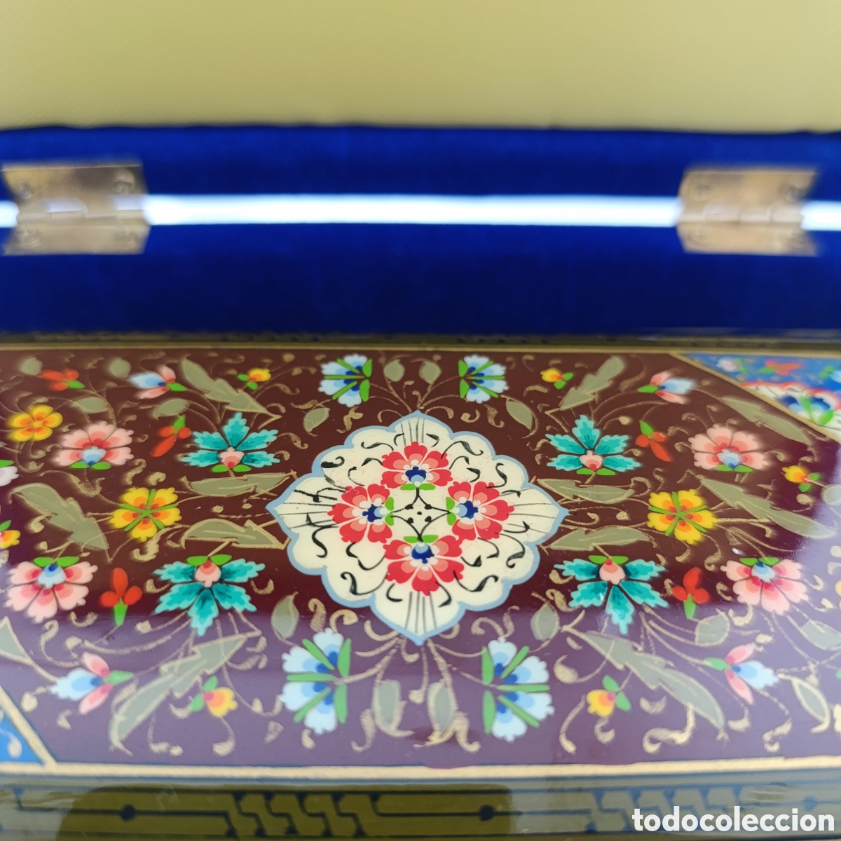 Antig&uuml;edades: Caja de laca rusa pintada a mano - Foto 6