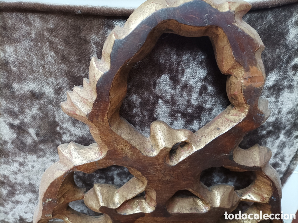 Antig&uuml;edades: Espejito franc&eacute;s en madera maciza - Foto 7
