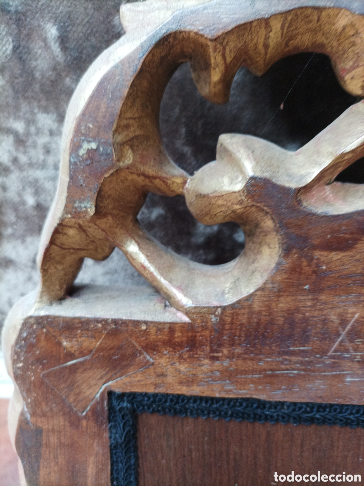 Antig&uuml;edades: Espejito franc&eacute;s en madera maciza - Foto 9
