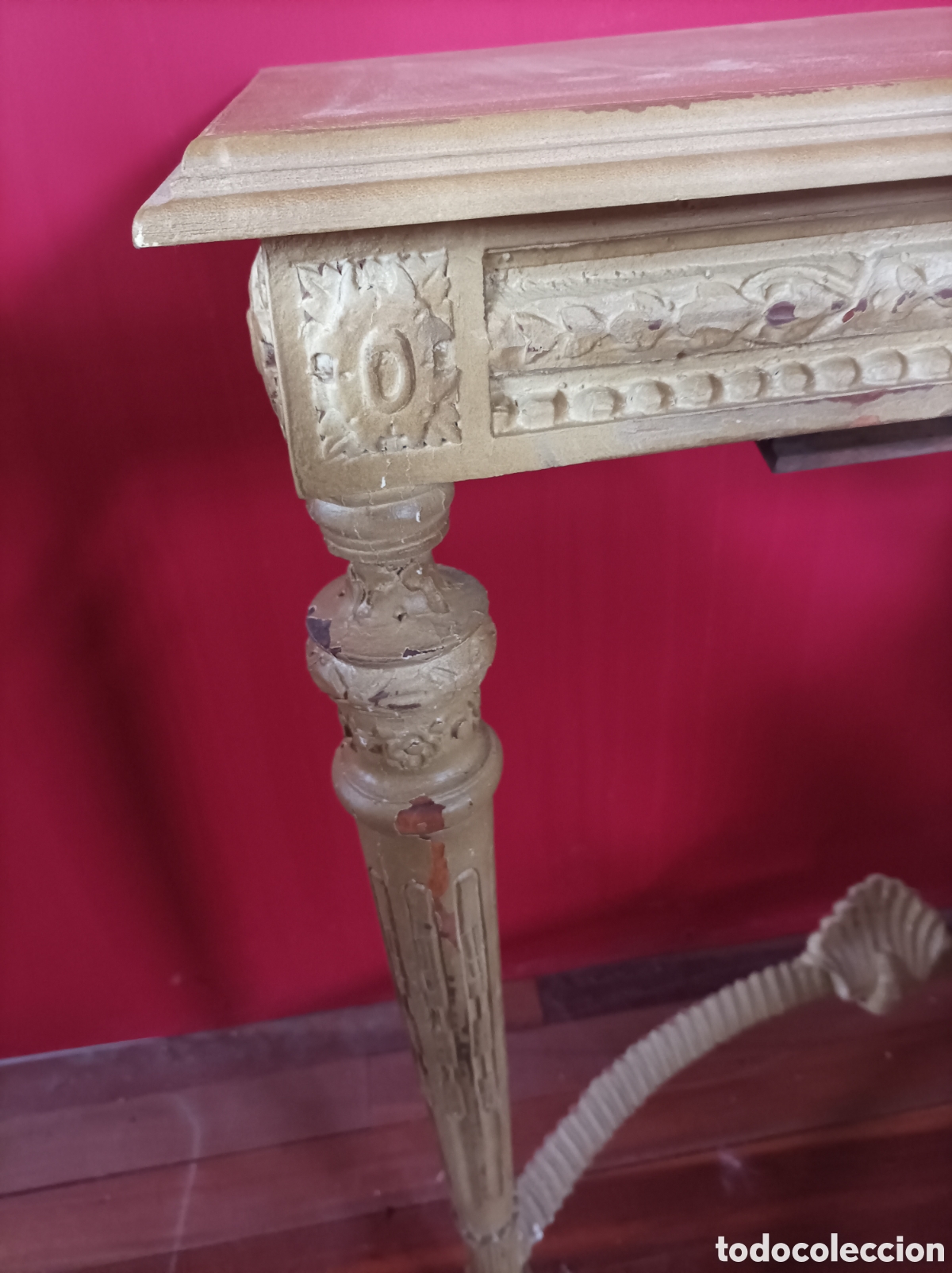 Antig&uuml;edades: Mueble Consola francesa policromada - Foto 5
