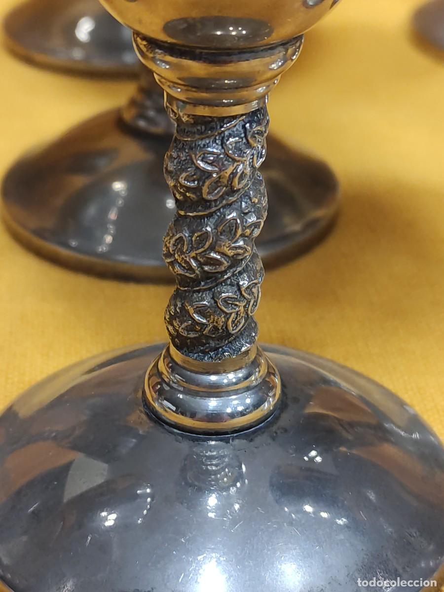 Antig&uuml;edades: 12 copas ba&ntilde;adas en plata - Foto 3