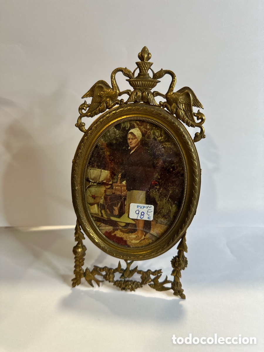Antig&uuml;edades: Marco bronce antiguo - Foto 2