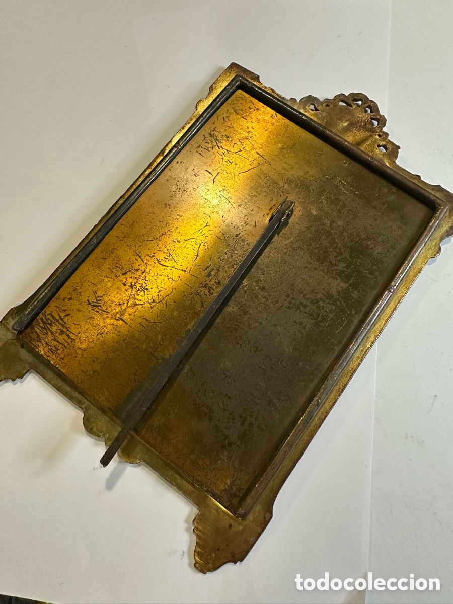 Antig&uuml;edades: Marco de bronce antiguo - Foto 2