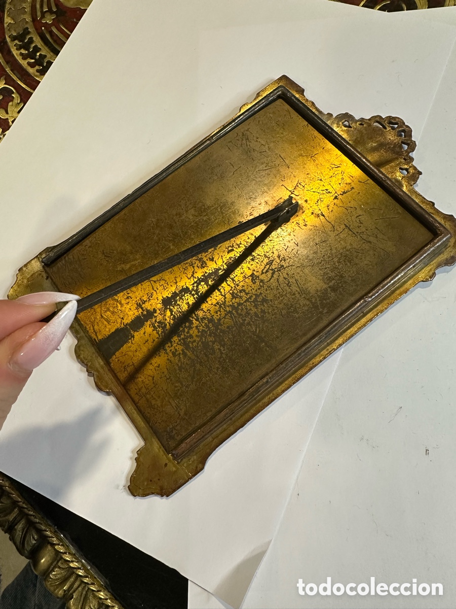 Antig&uuml;edades: Marco de bronce antiguo - Foto 3