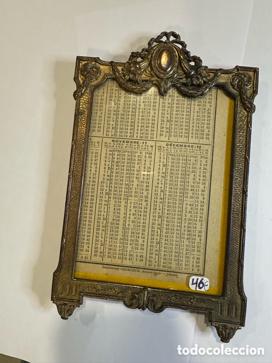 Antig&uuml;edades: Marco de bronce antiguo - Foto 1