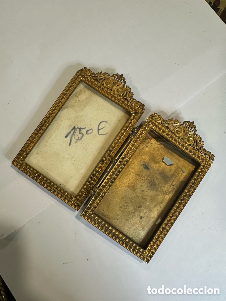 Antig&uuml;edades: Marco de bronce pan de oro natural - Foto 1