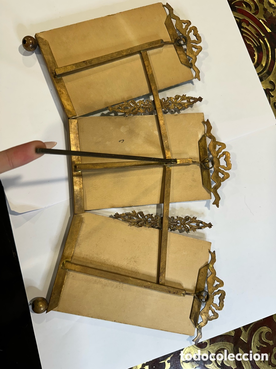 Antig&uuml;edades: Marco de bronce antiguo - Foto 2