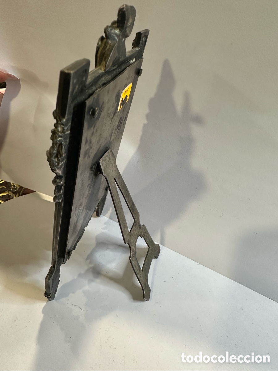 Antig&uuml;edades: Marco de bronce ba&ntilde;ado en plata antigua - Foto 4