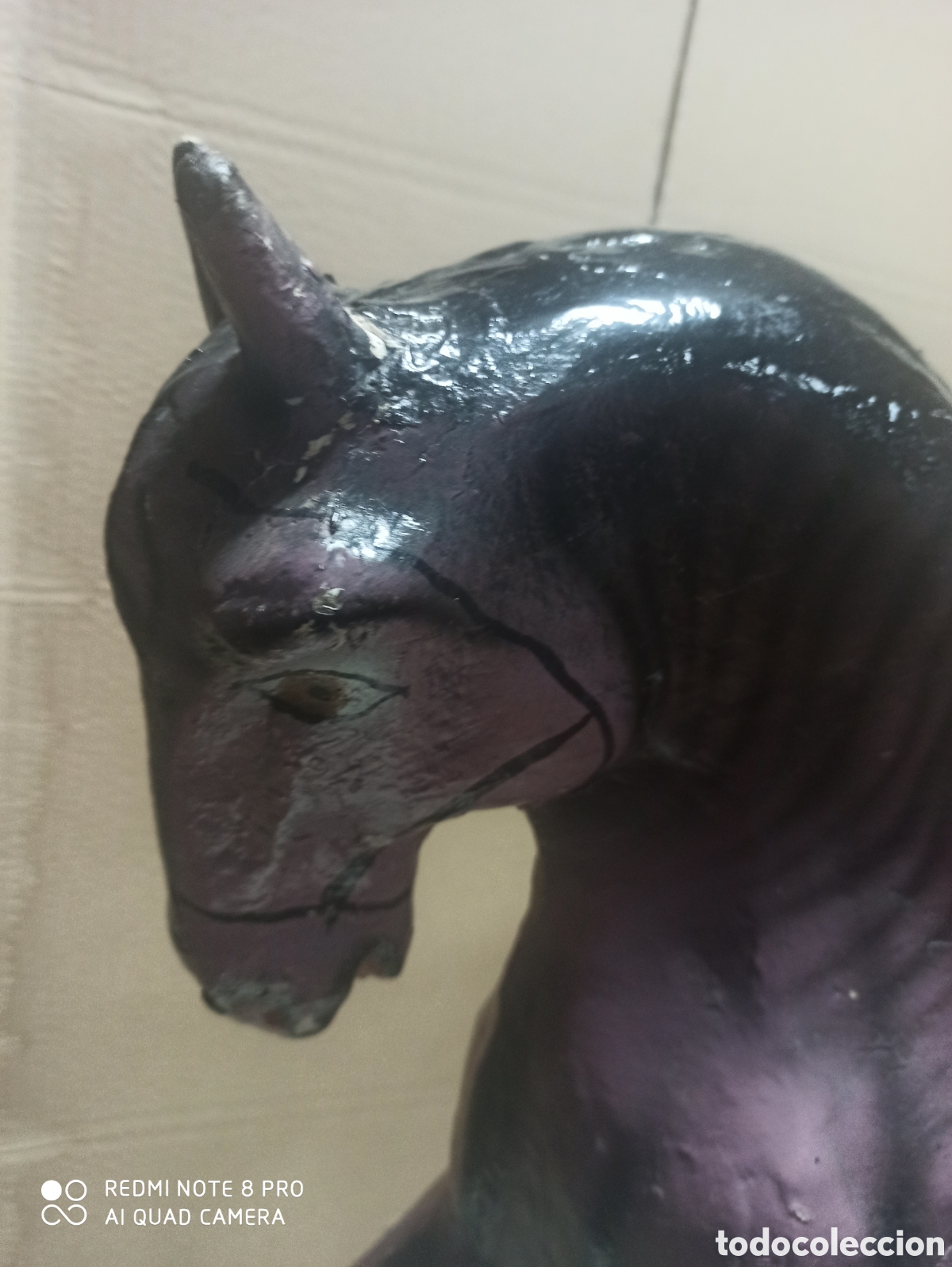 Antig&uuml;edades: Caballo de cart&oacute;n piedra - Foto 4