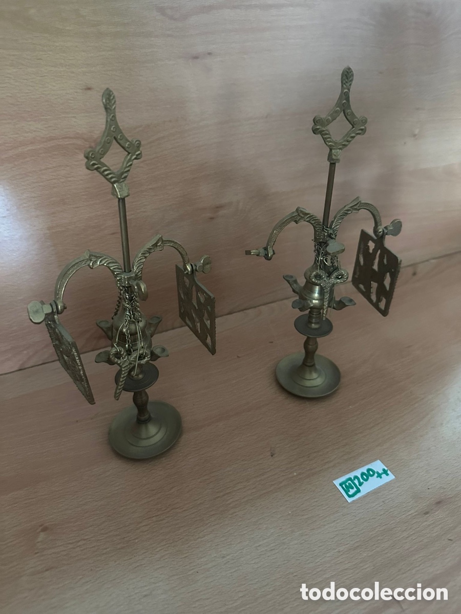 Antig&uuml;edades: L&aacute;mparas de aceite antiguas lat&oacute;n - Foto 2