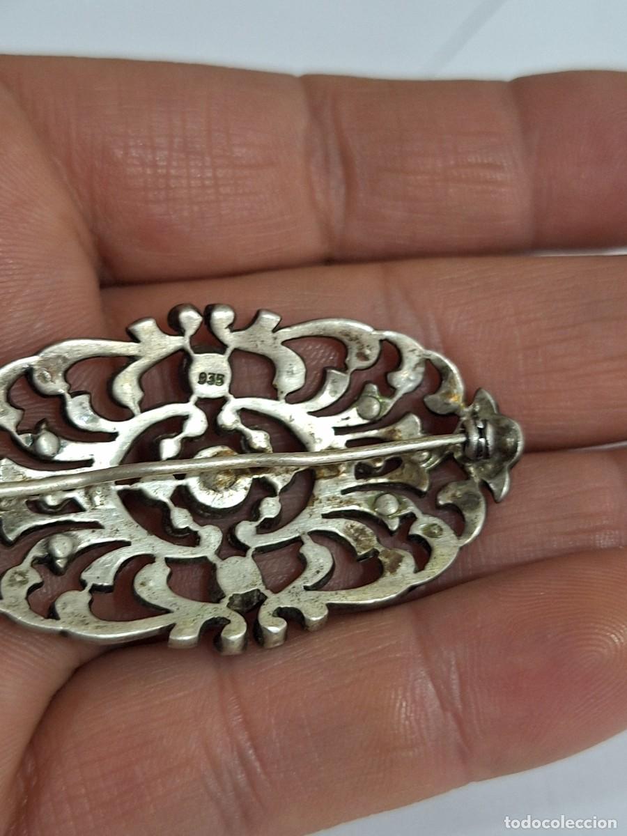 Antig&uuml;edades: Antiguo broche de plata 935 . - Foto 3