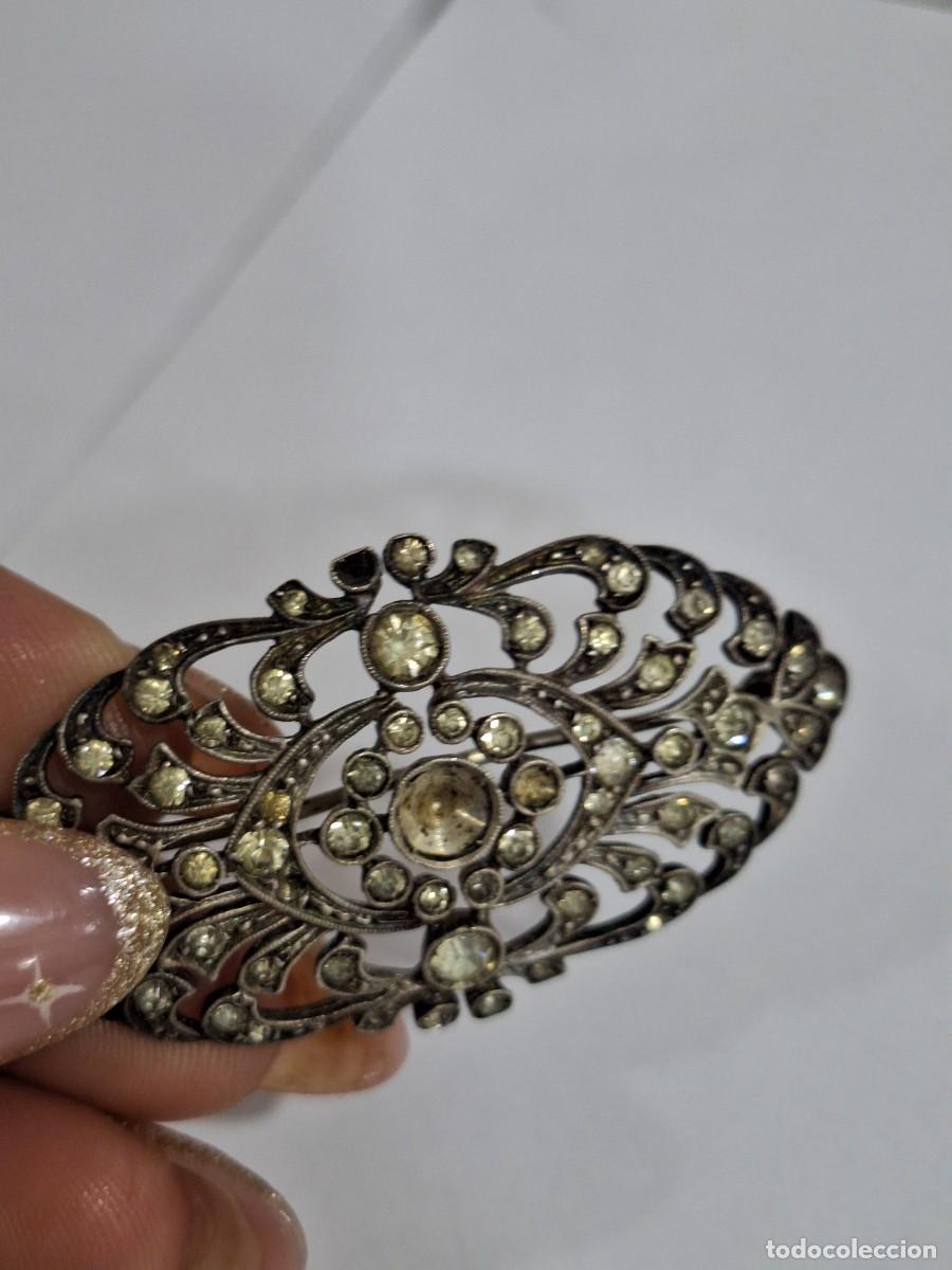 Antig&uuml;edades: Antiguo broche de plata 935 . - Foto 5
