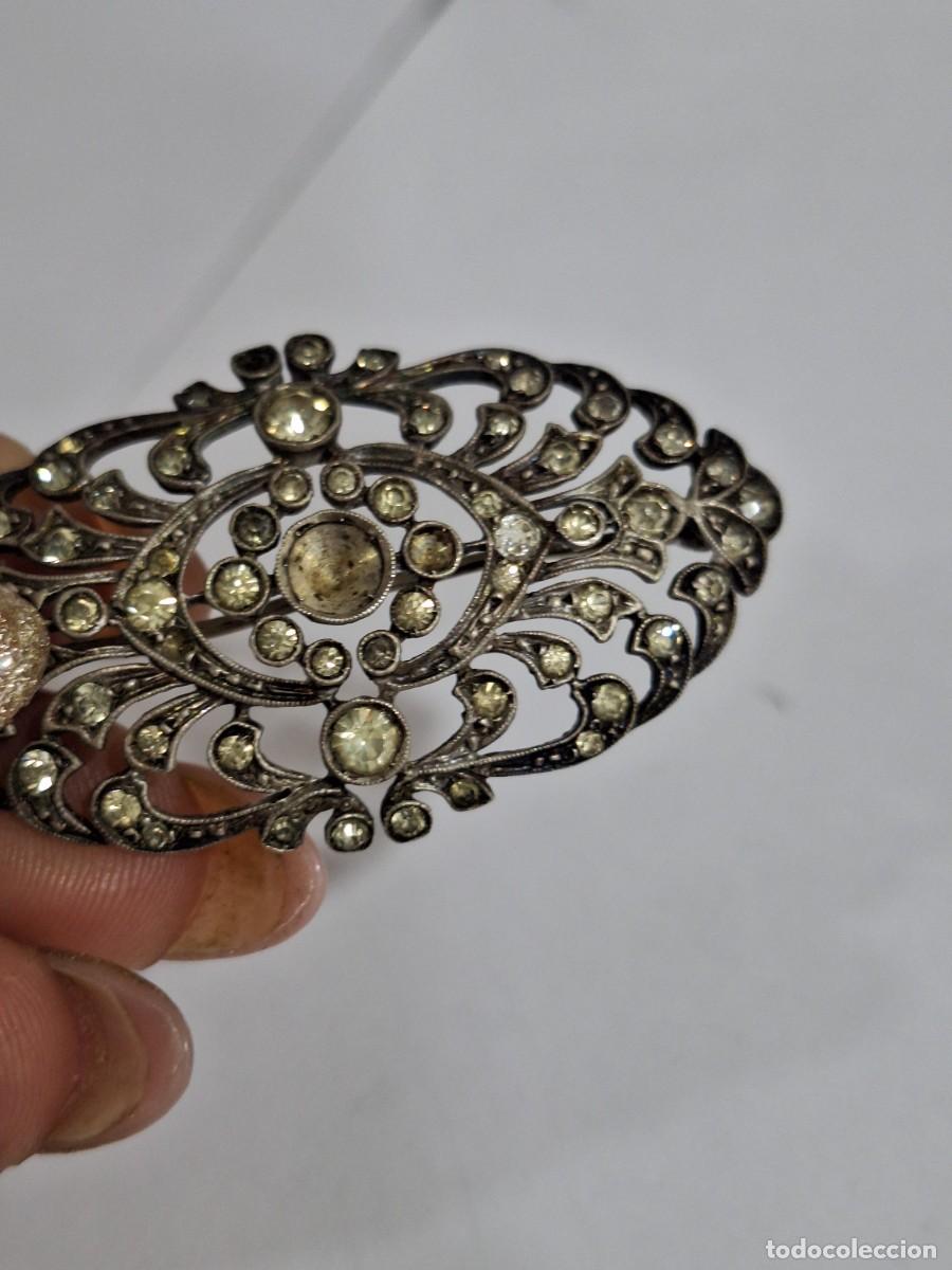 Antig&uuml;edades: Antiguo broche de plata 935 . - Foto 6