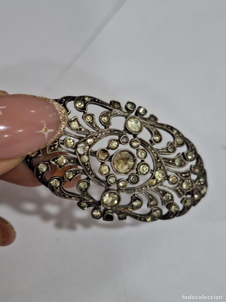 Antig&uuml;edades: Antiguo broche de plata 935 . - Foto 7