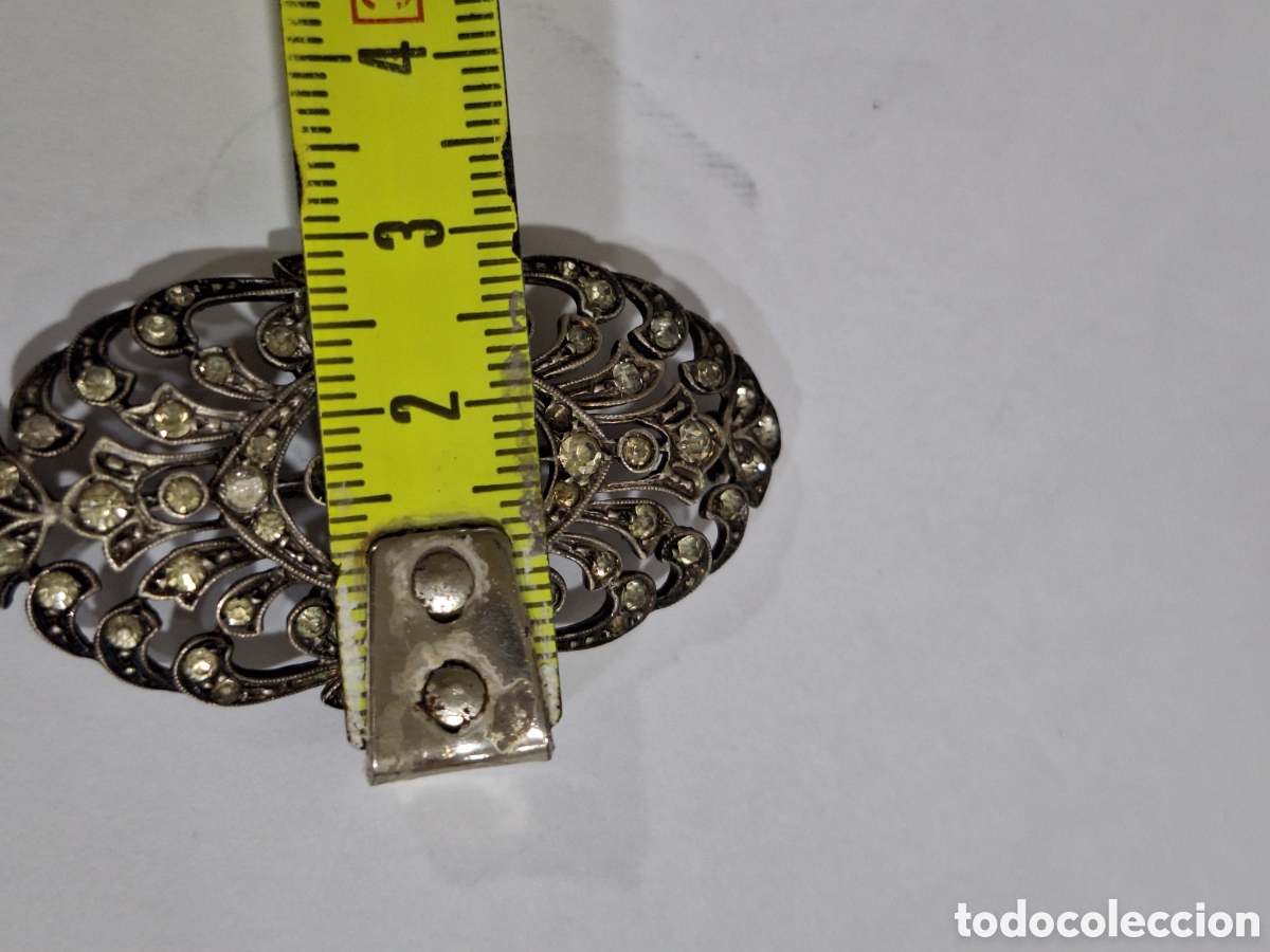 Antig&uuml;edades: Antiguo broche de plata 935 . - Foto 9