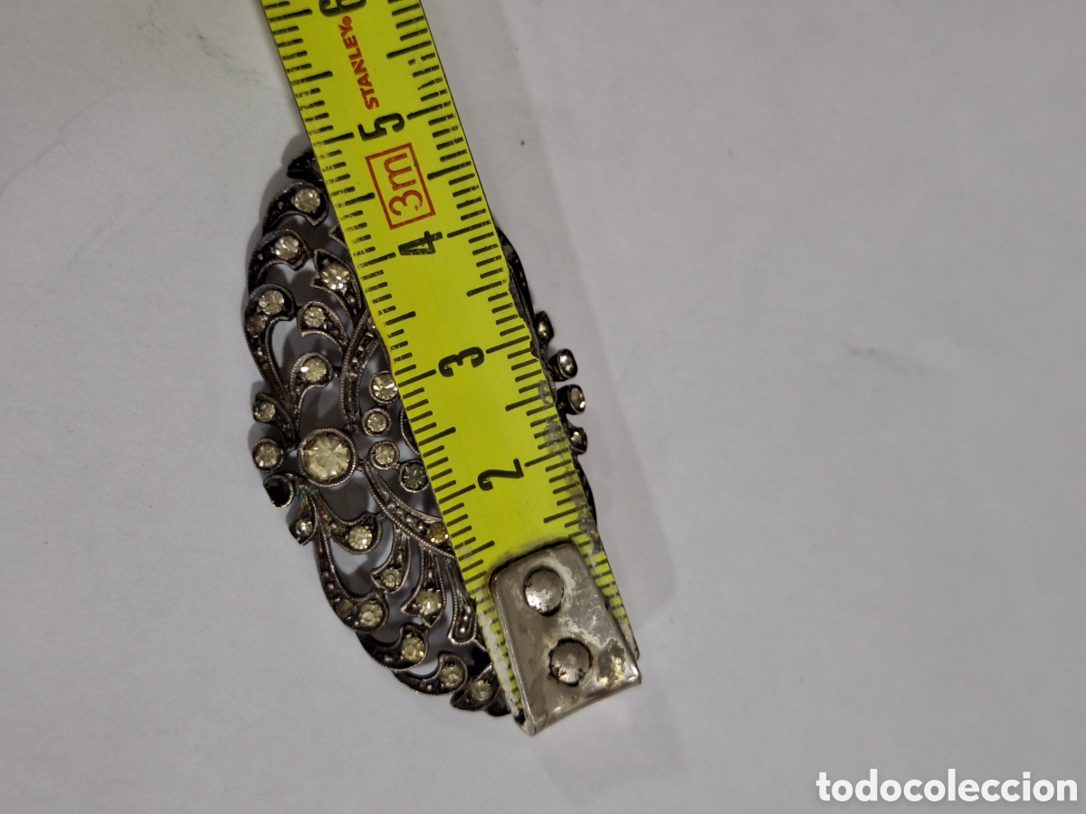 Antig&uuml;edades: Antiguo broche de plata 935 . - Foto 10