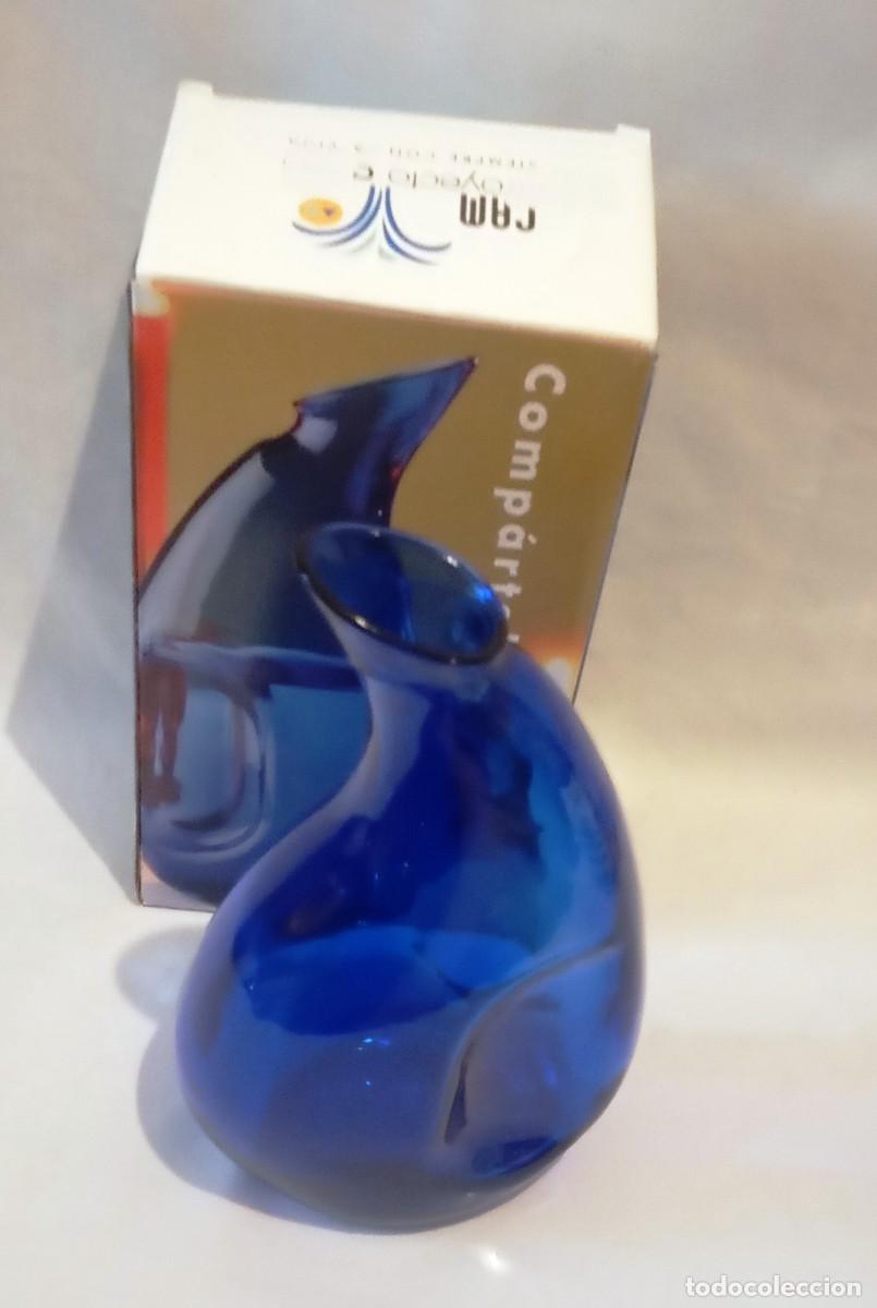 Antig&uuml;edades: Jarra de cristal azul cobalto - Foto 4