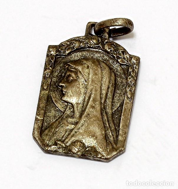 Antig&uuml;edades: MEDALLA DE PLATA VIRGEN DE LOURDES - Foto 1