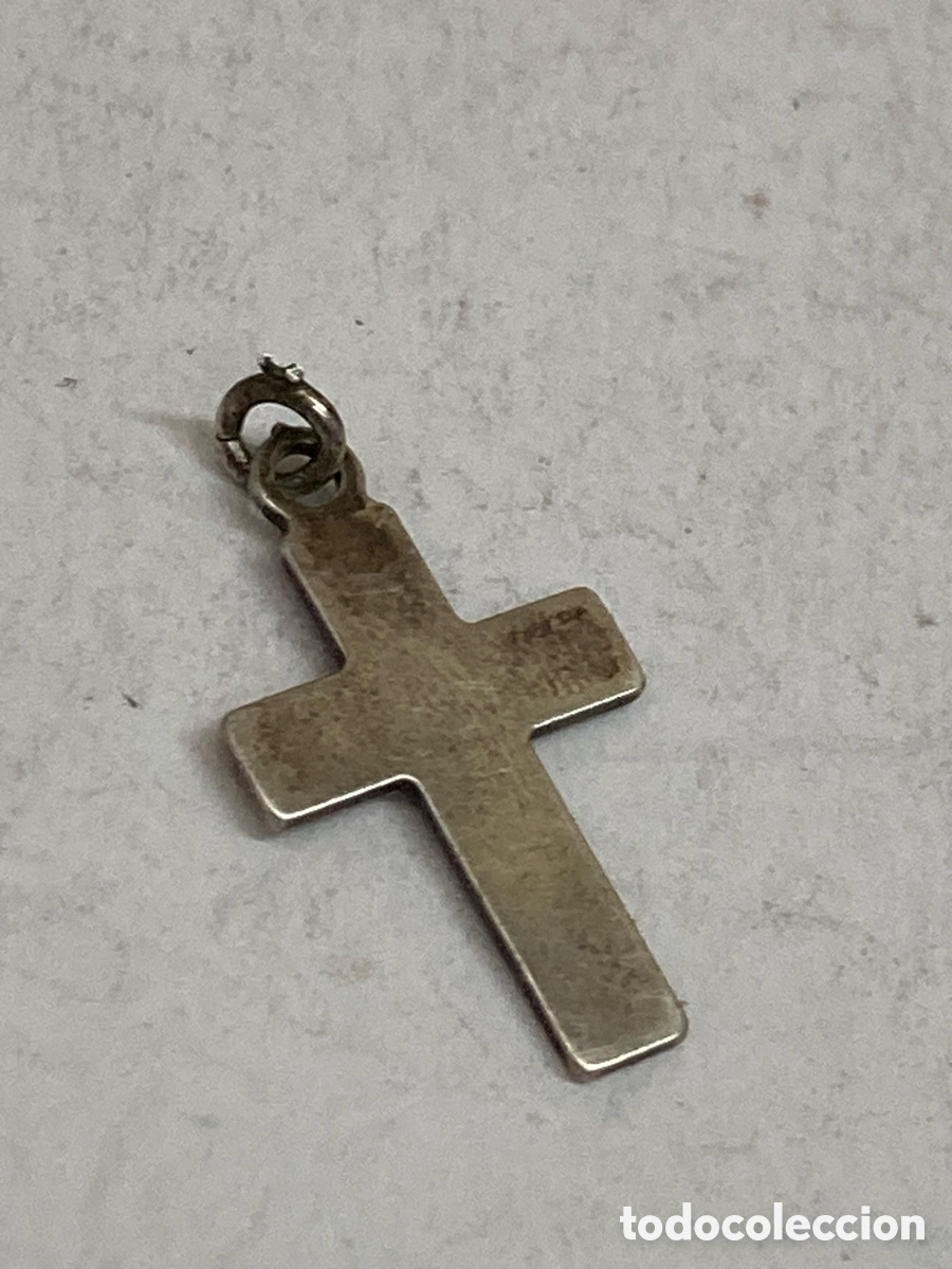Antig&uuml;edades: Cruz de plata religiosa C377 - Foto 1