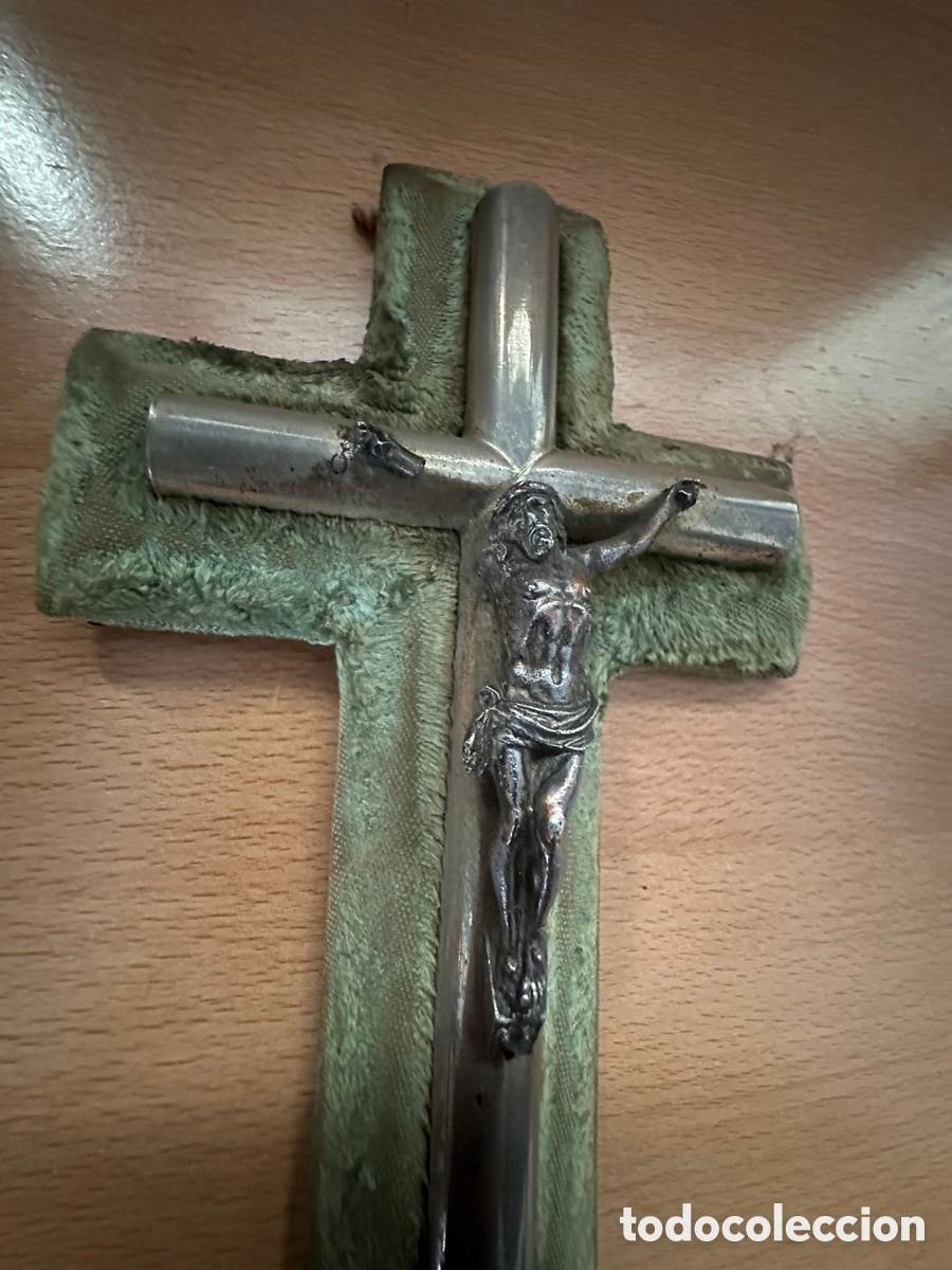 Antig&uuml;edades: CRUZ BENDITERA FRANCESA SIGLO XIX - Foto 2