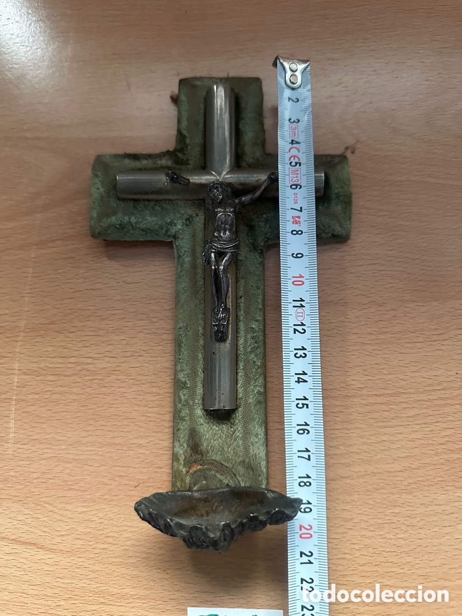Antig&uuml;edades: CRUZ BENDITERA FRANCESA SIGLO XIX - Foto 4