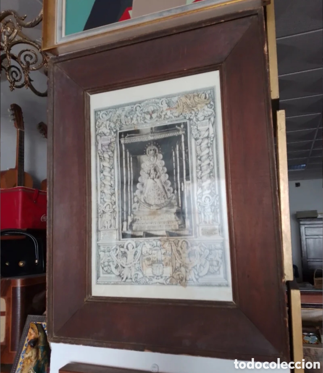 Antig&uuml;edades: Litograf&iacute;a aut&eacute;ntica V. DEL ROCIO - Foto 1