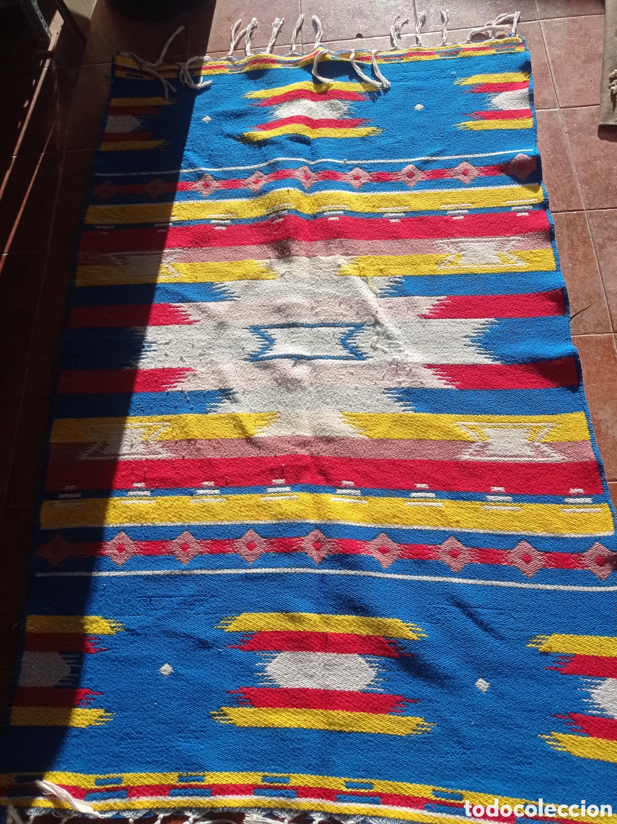 Antig&uuml;edades: Farrapo azul estilo etnico - Foto 2