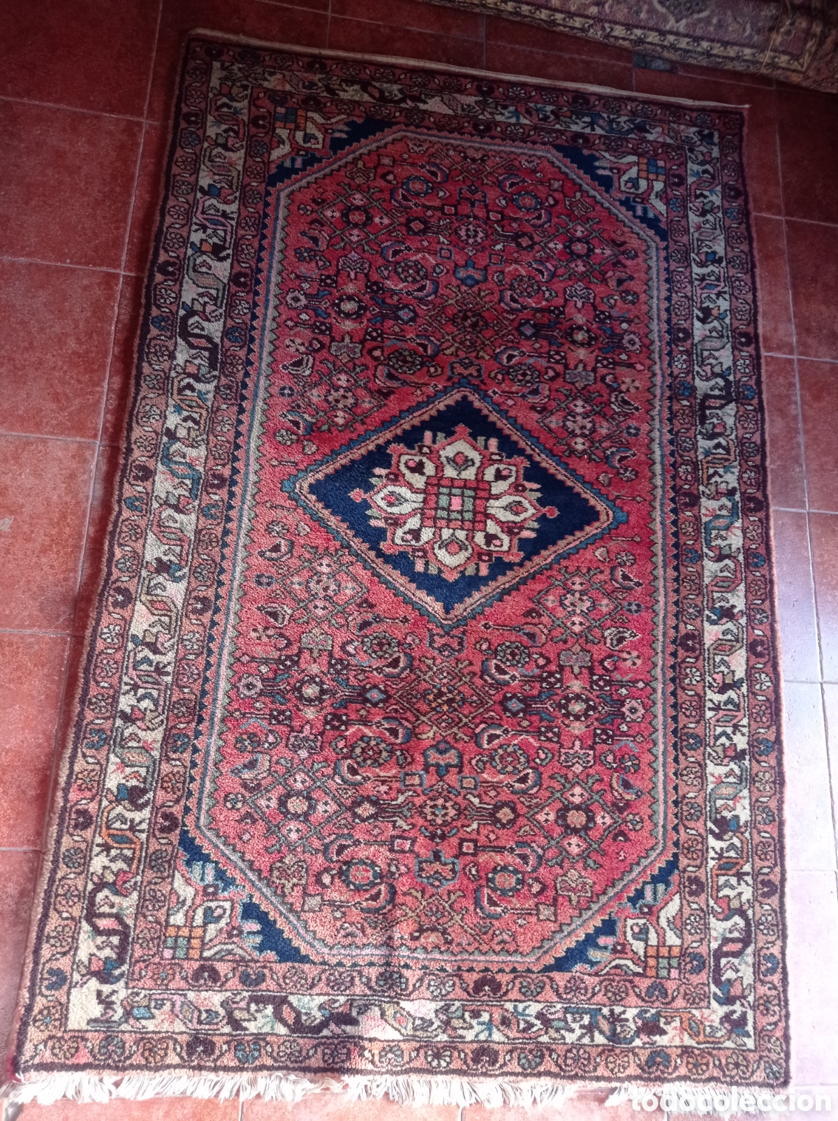 Antig&uuml;edades: Alfombra hamada vintage irani - Foto 1