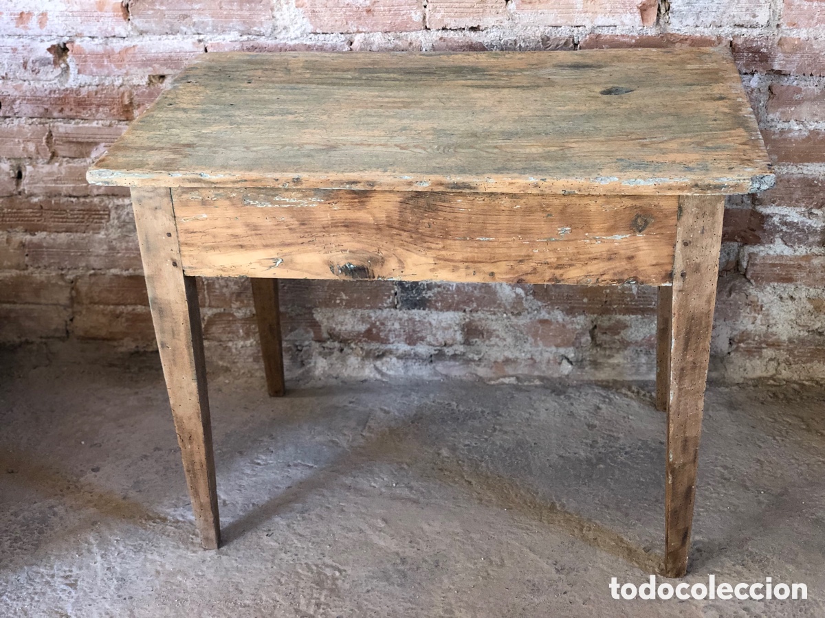 Antig&uuml;edades: ANTIGUA MESA TOCINERA ESCRITORIO DE MADERA - Foto 11