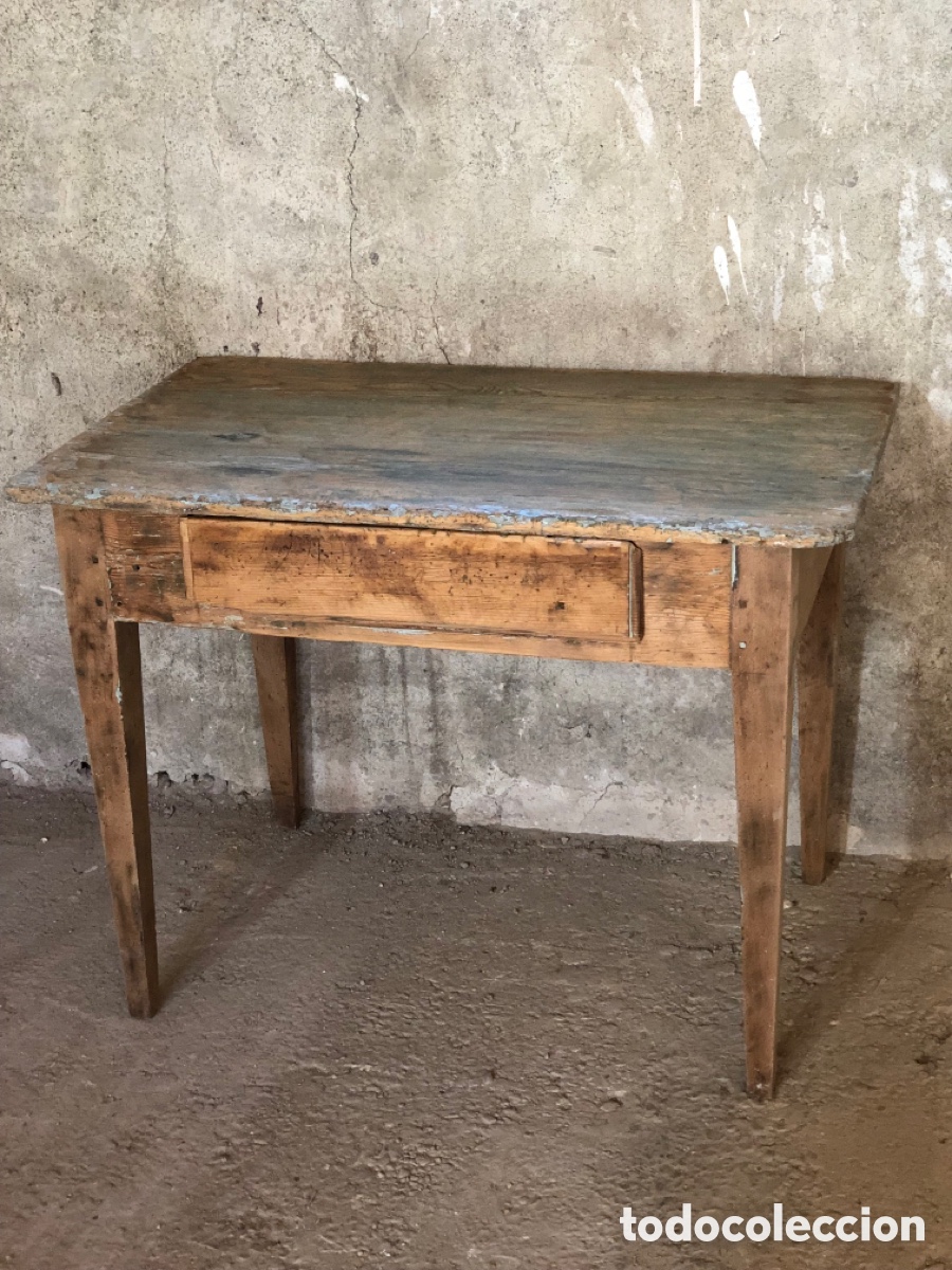Antig&uuml;edades: ANTIGUA MESA TOCINERA ESCRITORIO DE MADERA - Foto 13