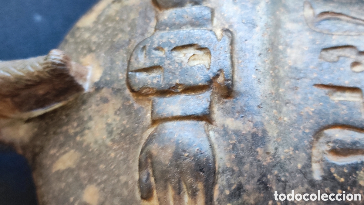Antig&uuml;edades: Estatua Egipto granito de Osiris 36 cm - Foto 3