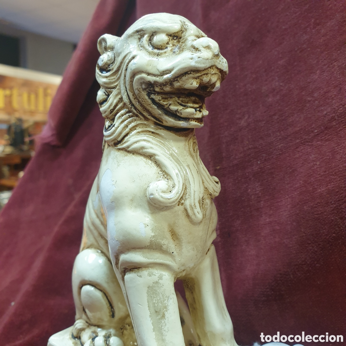 Antig&uuml;edades: Precioso drag&oacute;n FOO EN PASTA - Foto 2
