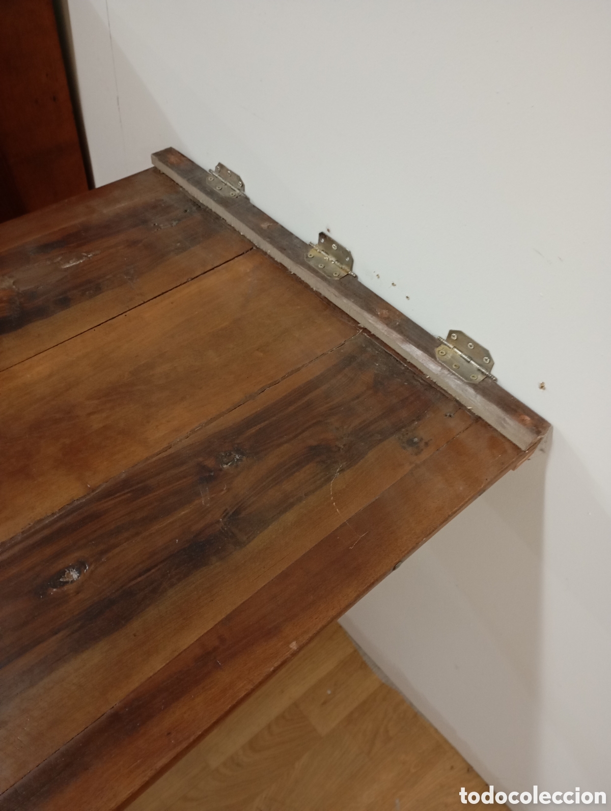 Antig&uuml;edades: MESA PLEGABLE DE NOGAL - Foto 4