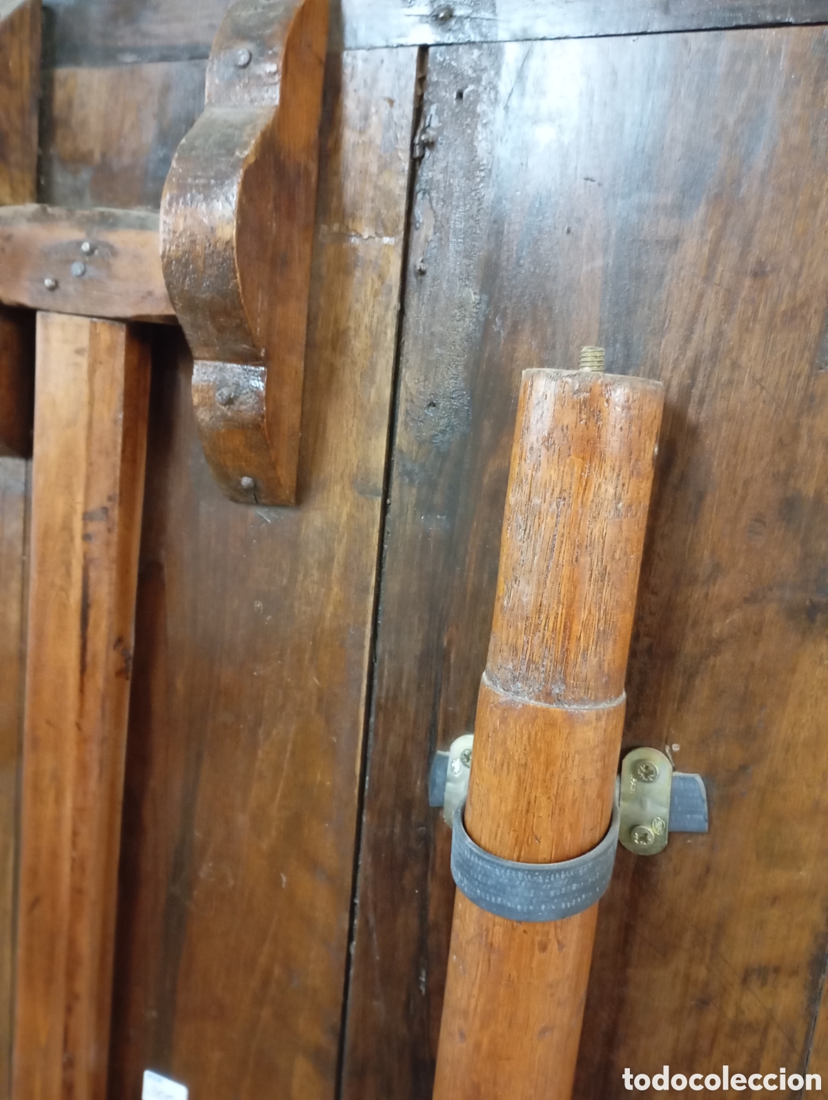 Antig&uuml;edades: MESA PLEGABLE DE NOGAL - Foto 7